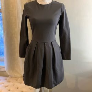 Sunday best fit and flare long sleeve dress